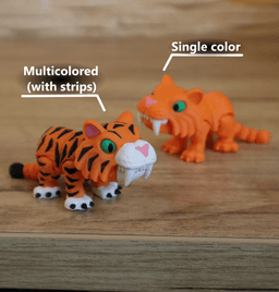 Biting Saber-toothed Tiger 3d model