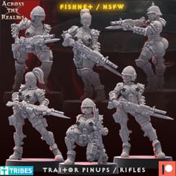 Traitor Pinups with Rifles 3d model