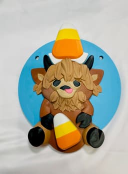 Magnetic Candy Corn Hat For Modular Cow Sign 3d model