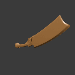 Titan Fang Swordaxe v2 3d model