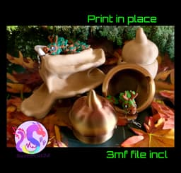 Fall display Log and Acorn stash *Personal use* 3d model