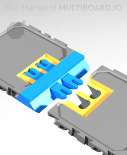 2 CU - Side - Drawer Base-To-Base Connector 3d model