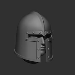 Medieval Soldier Helmet #2 Wearable STL and 3MF File 3d model