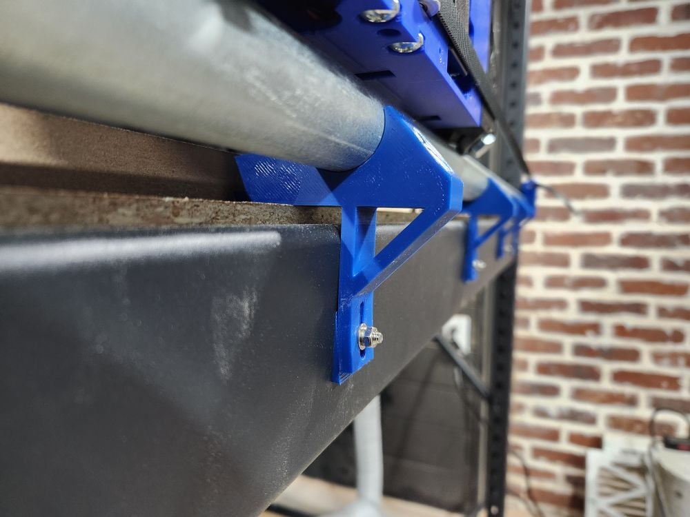 Lowrider v4 CNC Right Angle Rails Mounts 3d model