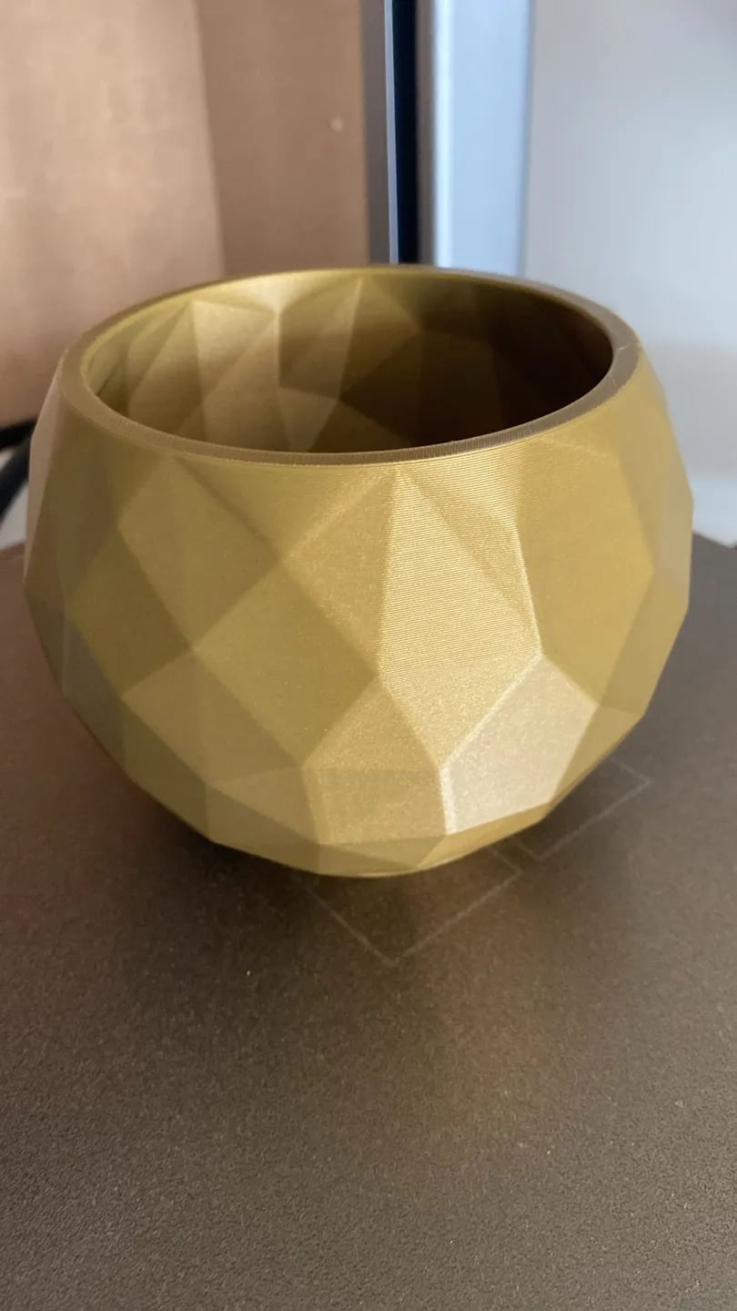 Low Poly Bowl Designer "Cracked Stone" 3d model