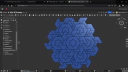 Six Pointed Stars (Geometric Wall Art) 3d model