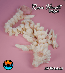 Rose Heart Dragon 3d model