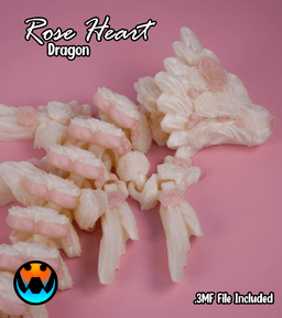 Rose Heart Dragon 3d model