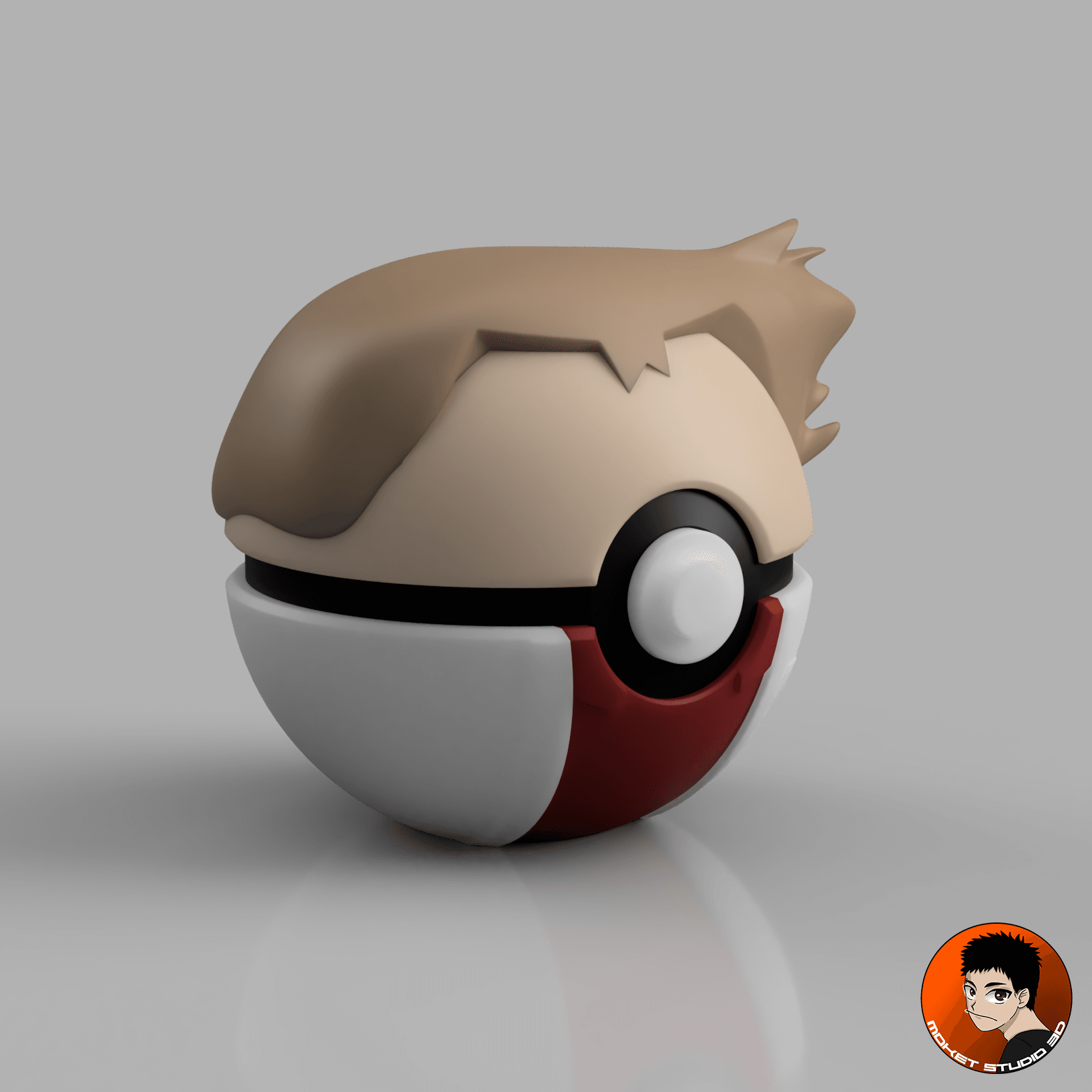 Professor Samuel Oak Pokeball 3d model