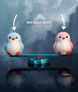 Partner Piggybank Penguins 3d model