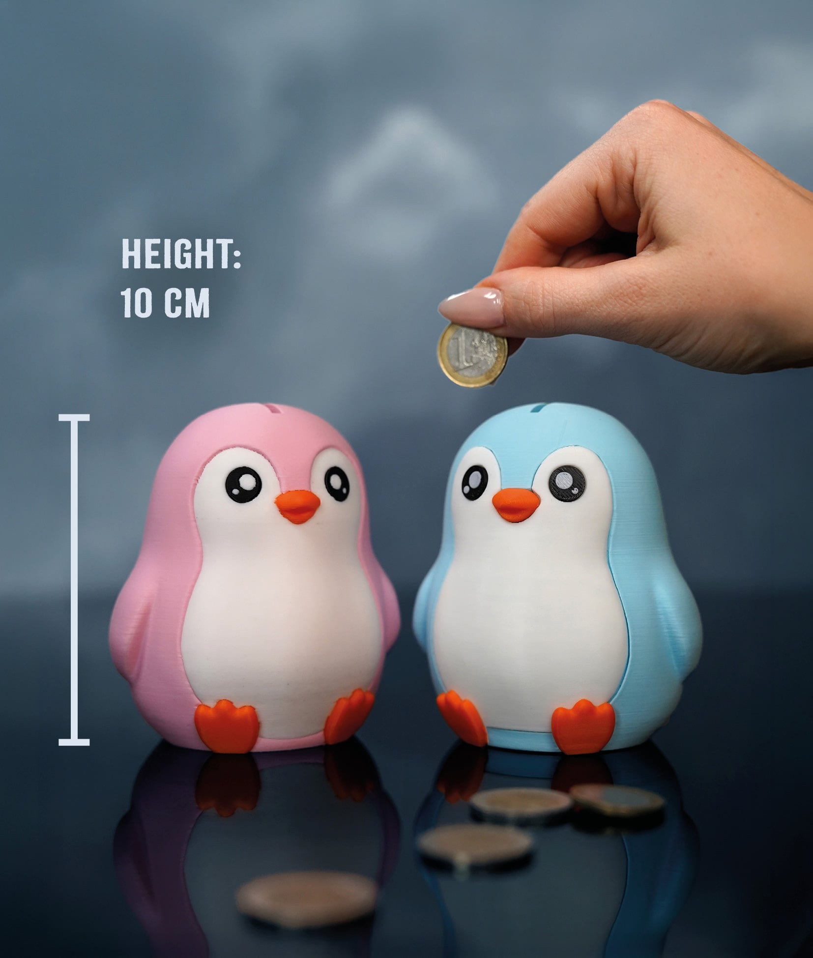 Partner Piggybank Penguins 3d model