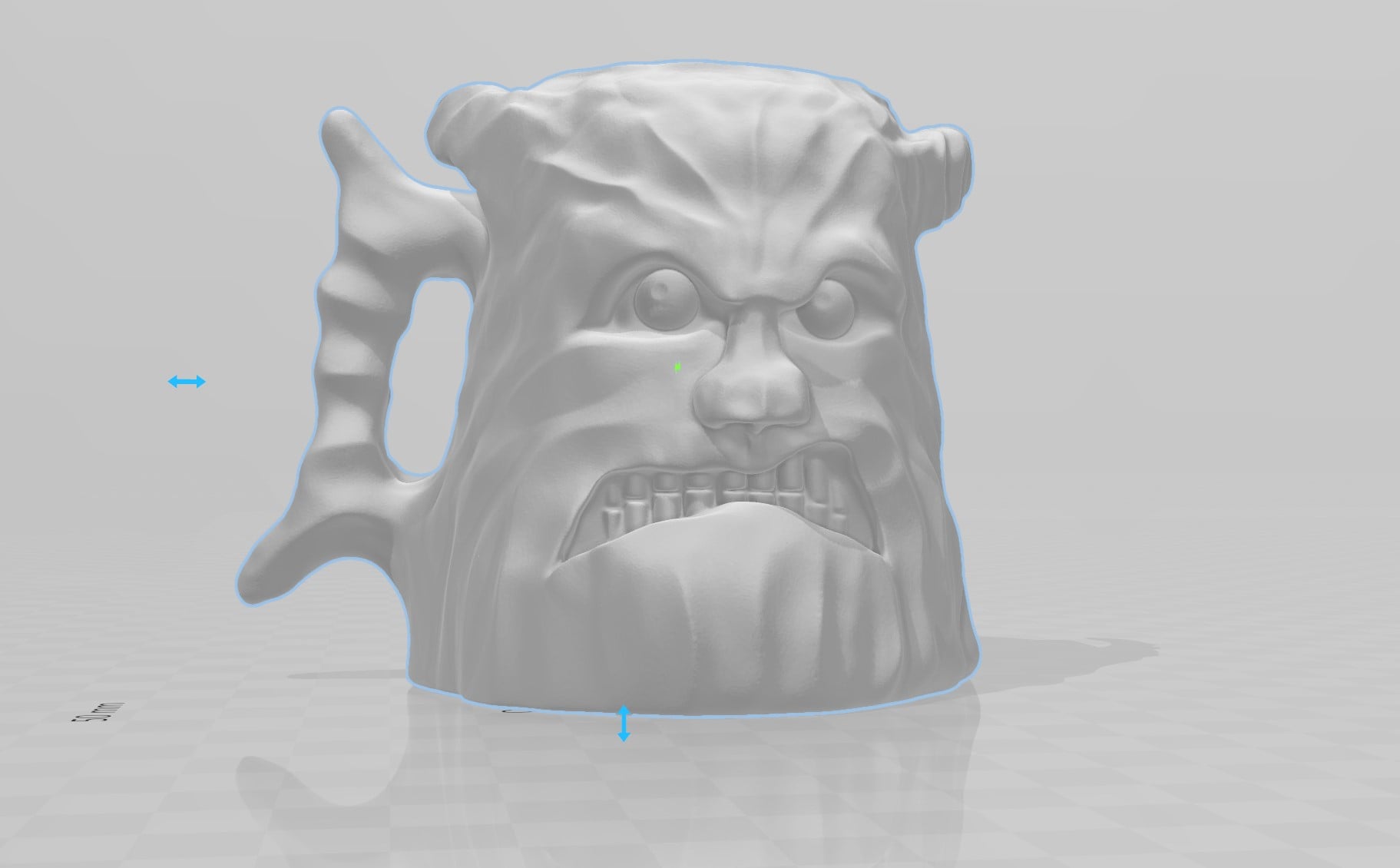 Angry Troll Norsk Tool Mug 3d model
