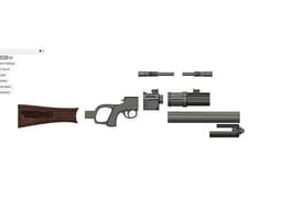 Boba Fett's EE-3 Blaster Rifle 3d model