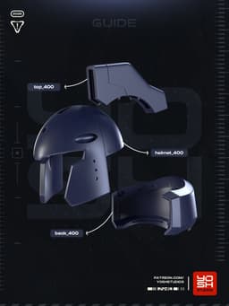 Mecha DeathScythe Helmet 3D Printer STL File 3d model