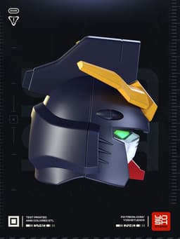 Mecha DeathScythe Helmet 3D Printer STL File 3d model