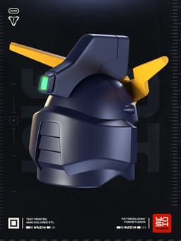 Mecha DeathScythe Helmet 3D Printer STL File 3d model