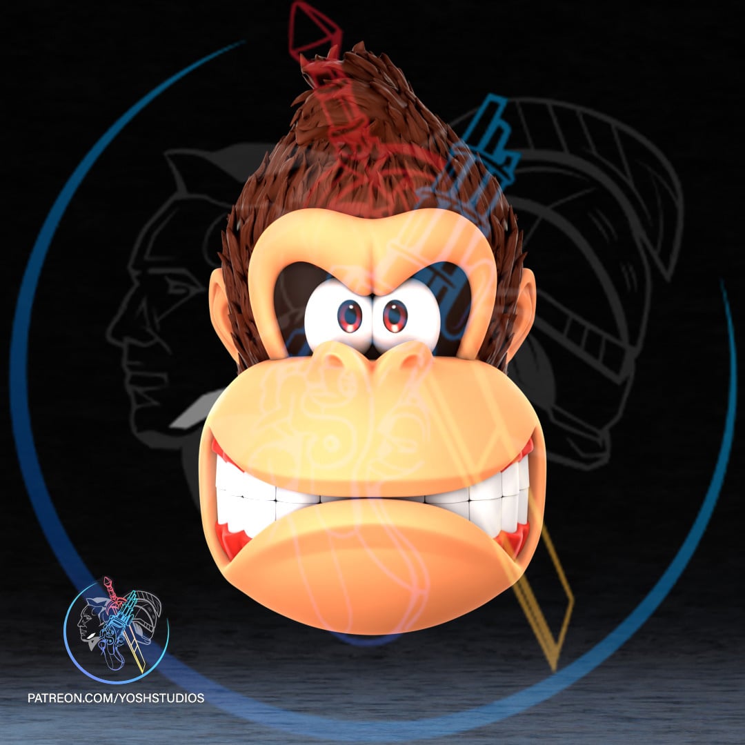 Ape Mask 3D Printer STL file 3d model