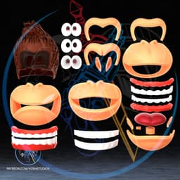 Ape Mask 3D Printer STL file 3d model