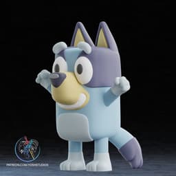 Life Size Bluey 3D Printer File STL 3d model