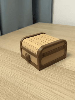 Tambour Box | Roll top Storage | Organizer 3d model