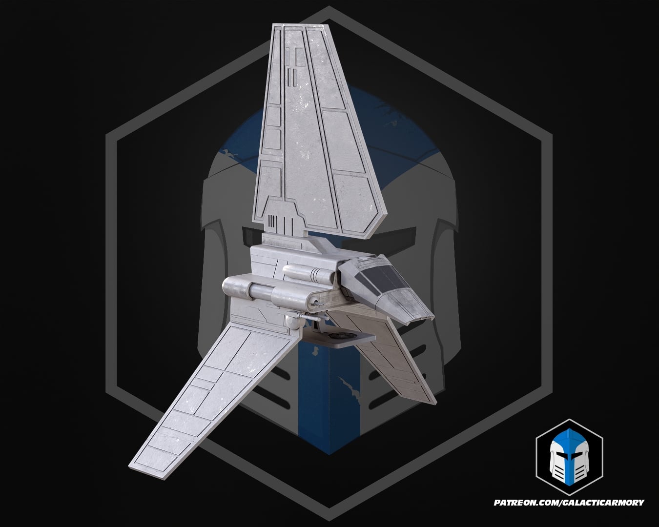Lambda Shuttle Vehicle Kit Card - 3D Print Files 3d model