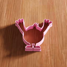 Cartoon Monster Cookie Cutter Utensil 3d model