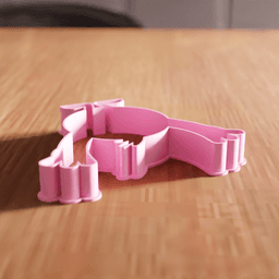 Cartoon Monster Cookie Cutter Utensil 3d model