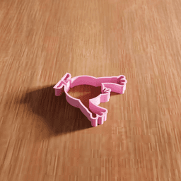 Cartoon Monster Cookie Cutter Utensil 3d model
