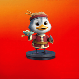 panda in robes 3d model.stl 3d model
