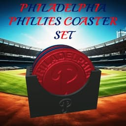 Philadelphia Phillies Coaster Set (MLB) 3d model