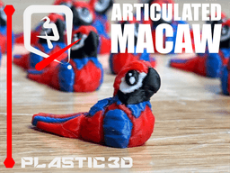 Articulated Macaw-RGB Parrot 3d model