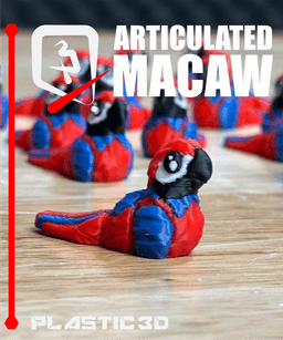 Articulated Macaw-RGB Parrot 3d model