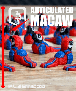 Articulated Macaw-RGB Parrot 3d model