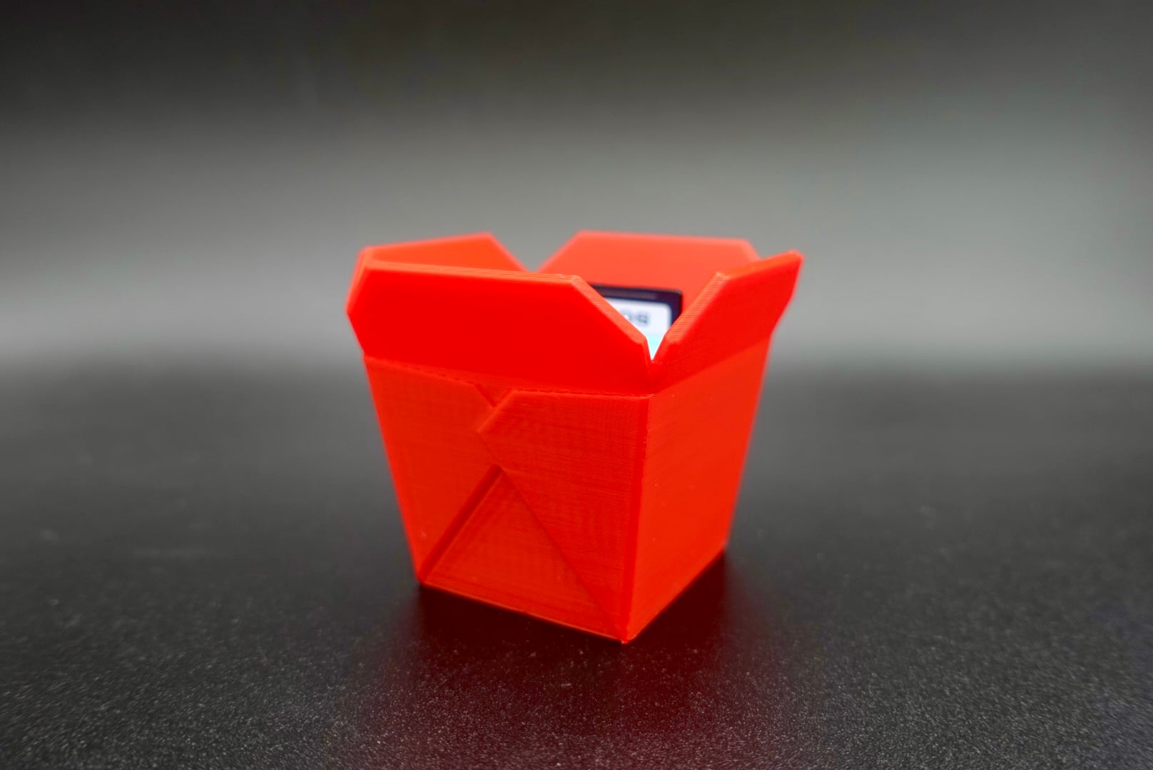 SD Card Holder Mini Chinese Takeout Box 3d model