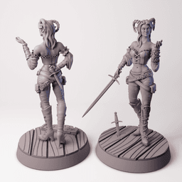 Tiefling Rogue - Hellspawn Thief 3d model