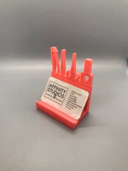 Nail Tech Form Business Card Holder 3d model
