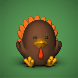 Chubby Turkey Container 3d model