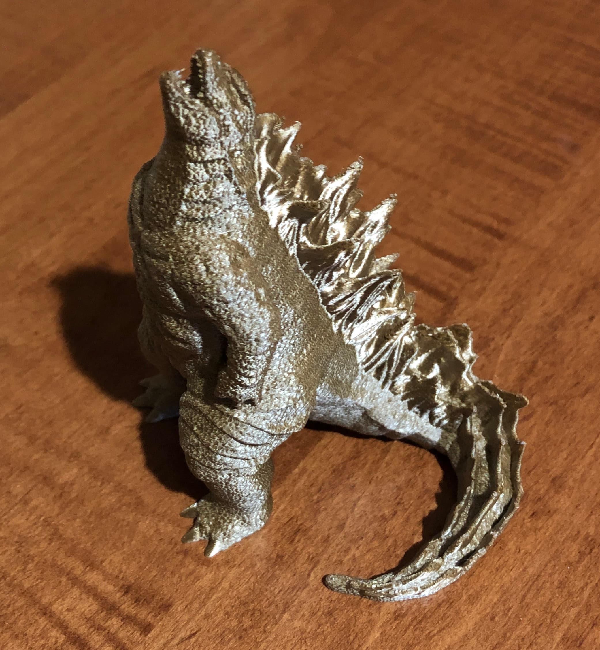 Tried at 60% with that profile from the Reddit post - insane fast and it turned out great in about 6.5 hours. TTYT3D Silk PLA Shine Chocolate Gold