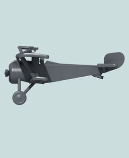1:144 Nieuport 17 (Vickers+Lewis) 3d model