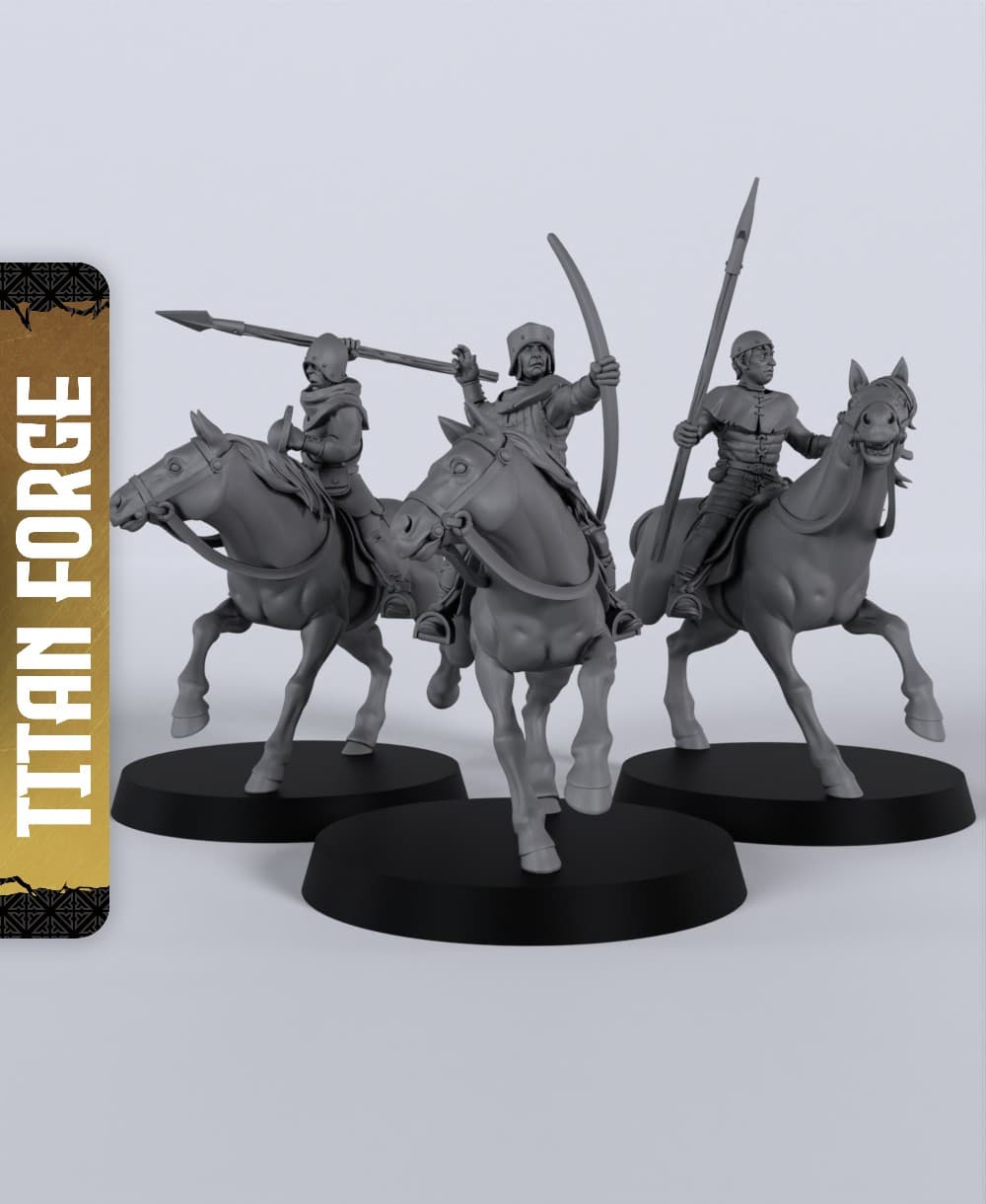 Yeoman Outriders - With Free Dragon - 5e DnD Inspired for RPG and Wargamers 3d model