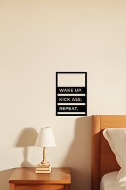 Wake Up Wall Art, Wall Decor, Home Decor 3d model