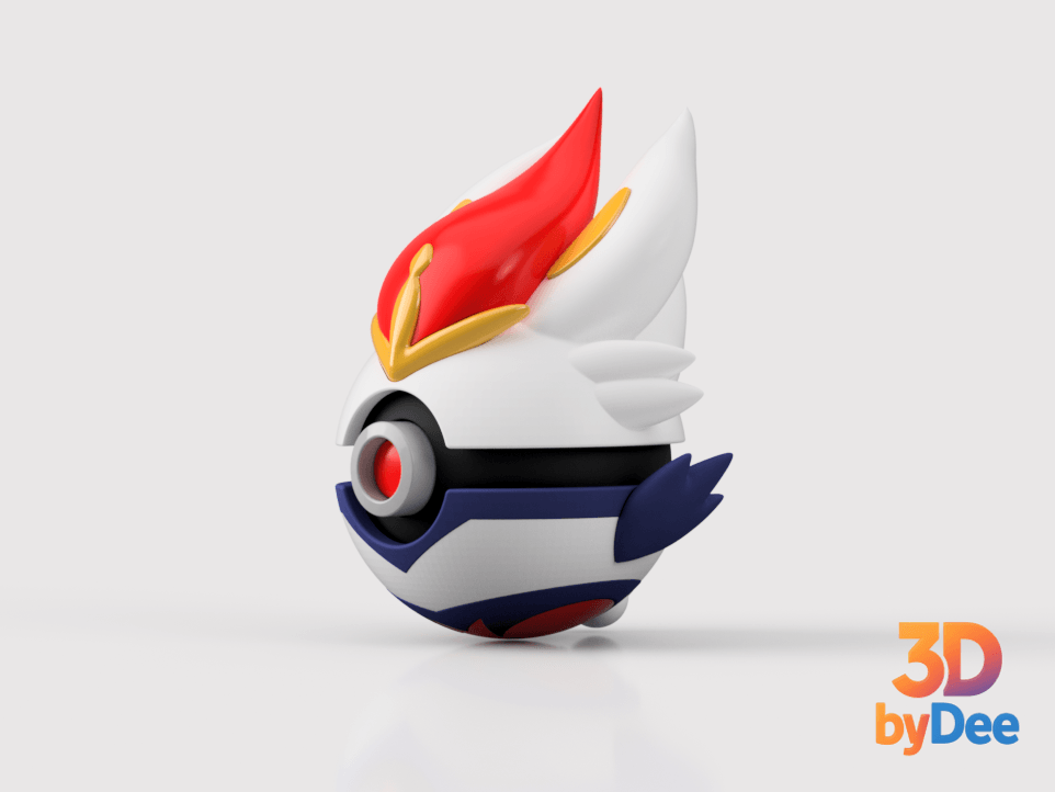 Cinderace Poke Ball 3d model