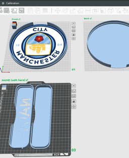 Manchester City Sign - LED Strip Compatible 3d model