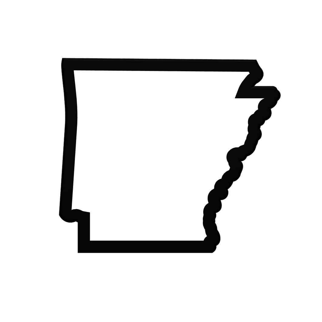 Arkansas Cookie Cutter STL File - 4 inches 3d model