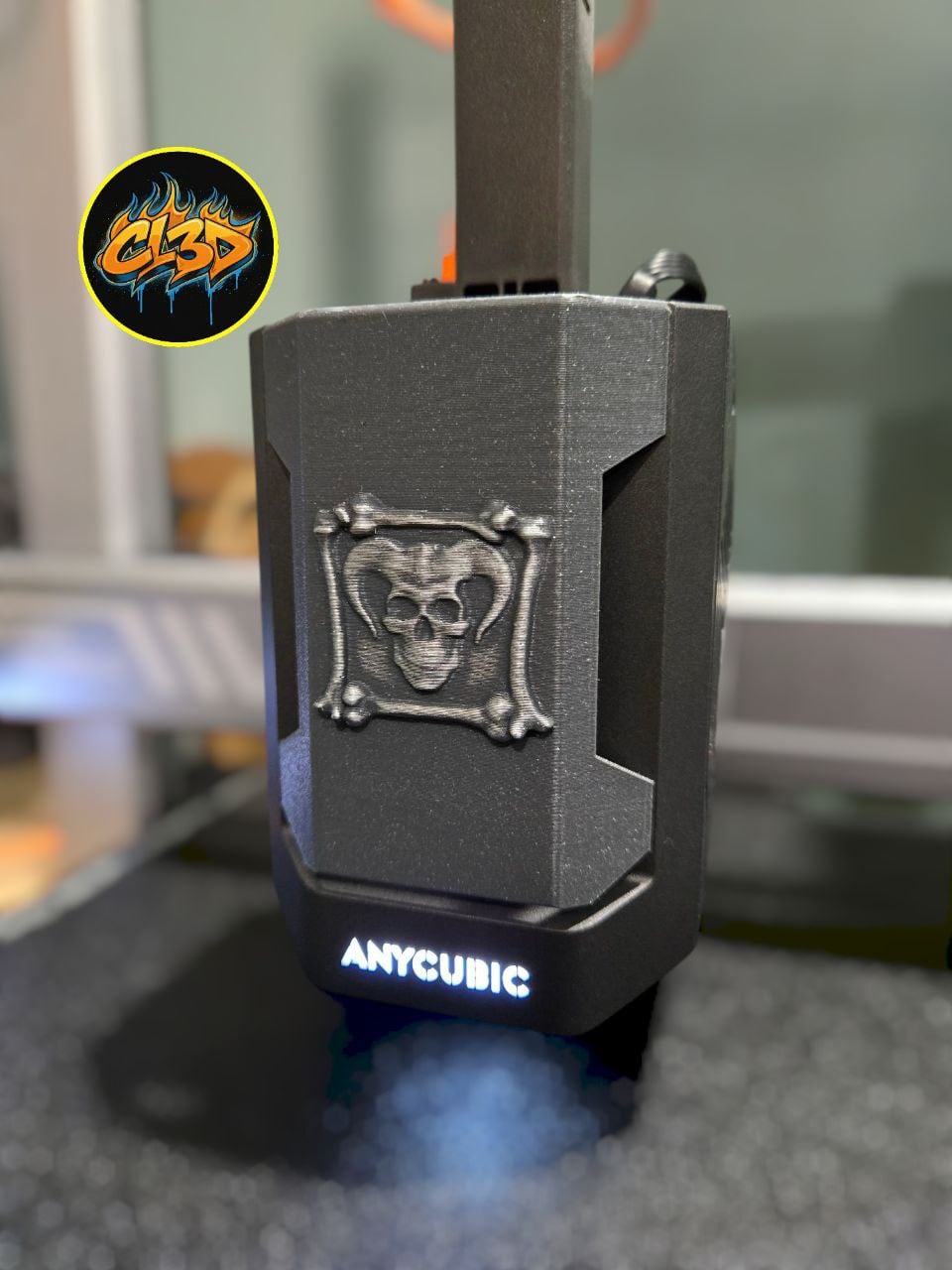 Anycubic Kobra 3 Extruder Cover - Demon 3d model