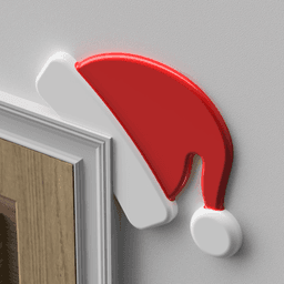 Santa Hat Door Topper 3d model