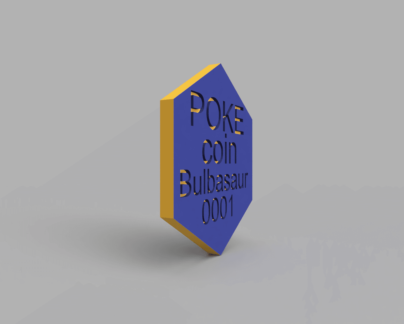 Bulbasaur Pokemon PokeCoin 3MF 3d model