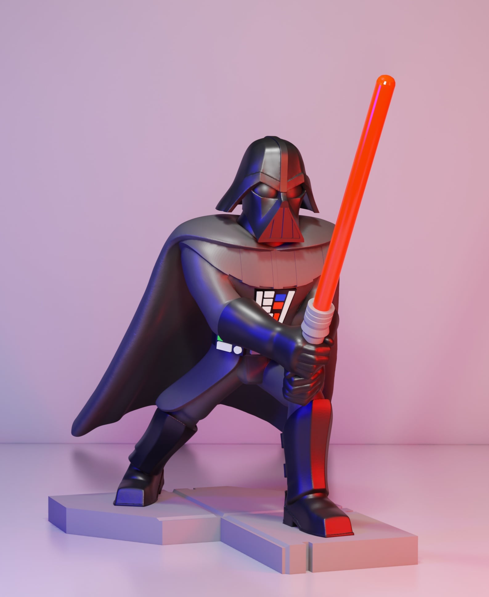 Darth Vader Multiparts! 3d model