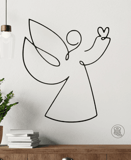 Angel Heart Wall Art 3d model