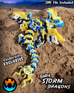Baby Storm Dragon 3d model